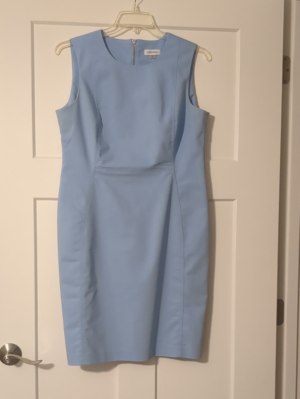 Calvin Klein Sleeveless Mini Dress in Blue Size 14 Like New